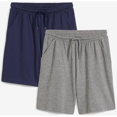 bonprix Jersey-Shorts (2er Pack) blau 176 bonprix Jersey-Shorts (2er Pack) blau 176