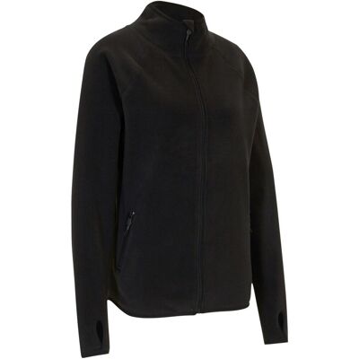 bonprix Fleecejacke mit Reißverschluss-Taschen schwarz 44 bonprix Fleecejacke mit Reißverschluss-Taschen schwarz 44