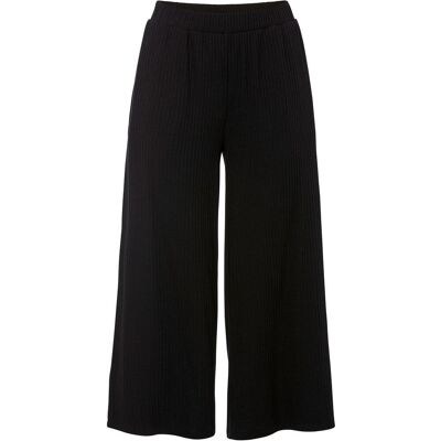 bonprix Jersey-Hose aus Rippe mit Bequembund schwarz 56 bonprix Jersey-Hose aus Rippe mit Bequembund schwarz 56