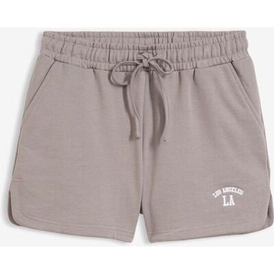 bonprix Sweat-Shorts aus reiner Bio-Baumwolle grau 48 bonprix Sweat-Shorts aus reiner Bio-Baumwolle grau 48