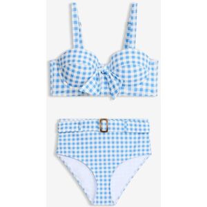 bonprix Bügel-Bikini mit Highwaist-Bikinihose (2-tlg.Set) blau 48 bonprix Bügel-Bikini mit Highwaist-Bikinihose (2-tlg.Set) blau 48