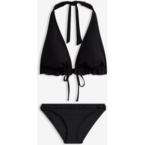 bonprix Neckholder-Bikini mit Rüschen (2-tlg.Set) schwarz 40 bonprix Neckholder-Bikini mit Rüschen (2-tlg.Set) schwarz 40