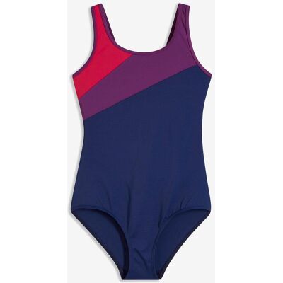 bonprix Schnelltrocknender Sport-Badeanzug mit Kontrast-Einsätzen blau 42 bonprix Schnelltrocknender Sport-Badeanzug mit Kontrast-Einsätzen blau 42