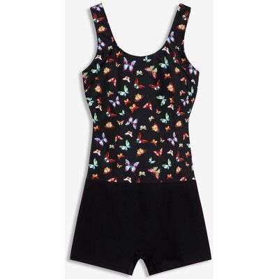 bonprix Badeanzug mit Bein schwarz 36 bonprix Badeanzug mit Bein schwarz 36