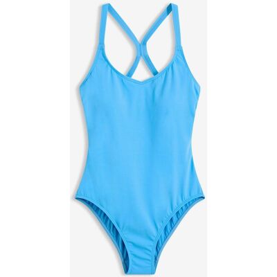 bonprix Schnelltrocknender Sport-Badeanzug mit Racerback blau 36 bonprix Schnelltrocknender Sport-Badeanzug mit Racerback blau 36