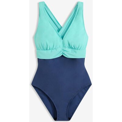 bonprix Light Shape-Badeanzug mit V-Ausschnitt blau 44 bonprix Light Shape-Badeanzug mit V-Ausschnitt blau 44