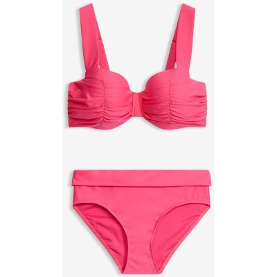 bonprix Balconette-Bikini mit gepolsterten Trägern (2-tlg. Set) pink 46 bonprix Balconette-Bikini mit gepolsterten Trägern (2-tlg. Set) pink 46