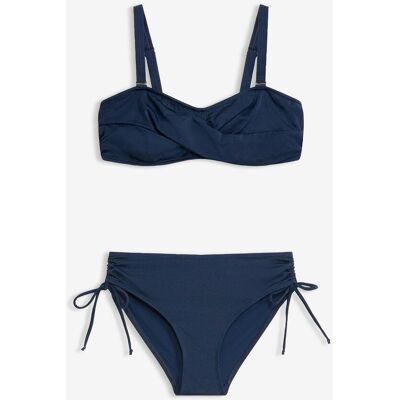 bonprix Balconette-Bikini aus glänzendem Material (2-tlg.Set) blau 46 bonprix Balconette-Bikini aus glänzendem Material (2-tlg.Set) blau 46