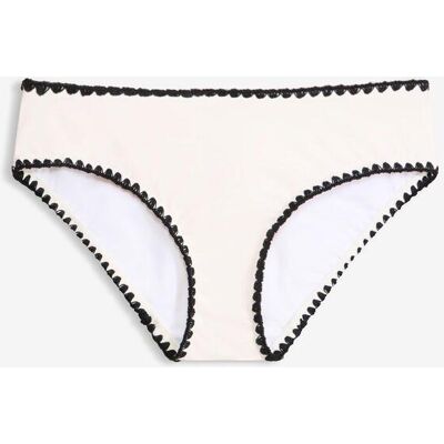 bonprix Bikinihose mit Stickerei weiß 46 bonprix Bikinihose mit Stickerei weiß 46