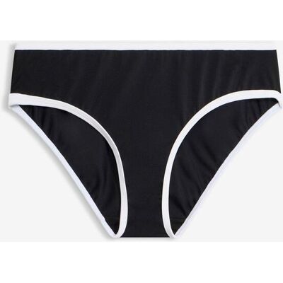 bonprix Bikinihose mit weißen Kontrastnähten schwarz 38 bonprix Bikinihose mit weißen Kontrastnähten schwarz 38