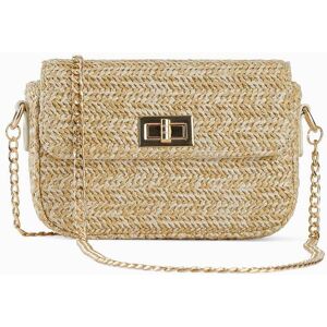 bonprix Umhängetasche in Strohoptik mit Glitzerfäden beige 0 bonprix Umhängetasche in Strohoptik mit Glitzerfäden beige 0