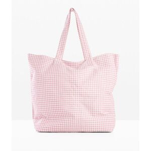 bonprix Canvas Shopper mit Vichykaro Print rosa 0 bonprix Canvas Shopper mit Vichykaro Print rosa 0