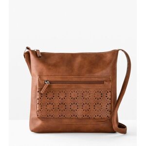 bonprix Umhängetasche mit dekorativer Außentasche braun 0 bonprix Umhängetasche mit dekorativer Außentasche braun 0