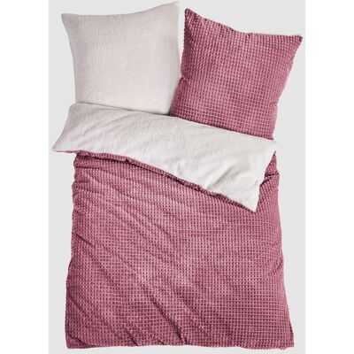 bonprix Wendbare Cashmere Touch Bettwäsche mit Hochtief-Effekt lila 2 (1x 80/80 cm/ 1x 155/220 cm) bonprix Wendbare Cashmere Touch Bettwäsche mit Hochtief-Effekt lila 2 (1x 80/80 cm/ 1x 155/220 cm)