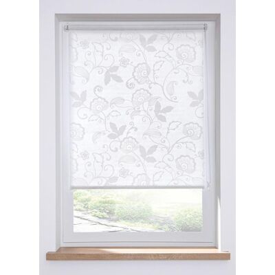bonprix Sichtschutzrollo mit Rankendruck weiß 6 (H/B: 150/90 cm) bonprix Sichtschutzrollo mit Rankendruck weiß 6 (H/B: 150/90 cm)