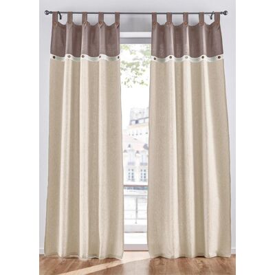 bonprix Bio-Baumwoll-Gardine mit Knöpfen bonprix Bio-Baumwoll-Gardine mit Knöpfen