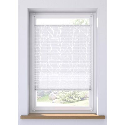 bonprix Ausbrenner Plissee mit Ranken weiß 4 (H/B: 130/80 cm) bonprix Ausbrenner Plissee mit Ranken weiß 4 (H/B: 130/80 cm)