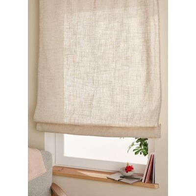 bonprix Raffrollo mit Leinenanteil beige 1 (H/B: 140/45 cm) bonprix Raffrollo mit Leinenanteil beige 1 (H/B: 140/45 cm)