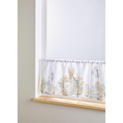 bonprix Scheibengardine mit Hasen Druck weiß 2 (H/B: 30/120 cm) bonprix Scheibengardine mit Hasen Druck weiß 2 (H/B: 30/120 cm)