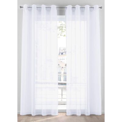bonprix Gardine aus leichtem Voile (1er Pack) weiß 2 (H/B: 175/140 cm) bonprix Gardine aus leichtem Voile (1er Pack) weiß 2 (H/B: 175/140 cm)