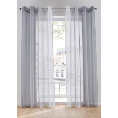 bonprix Gardinen aus leichtem Voile, auch in extra lang (2er Pack) grau 6 (H/B: 295/144 cm) bonprix Gardinen aus leichtem Voile, auch in extra lang (2er Pack) grau 6 (H/B: 295/144 cm)