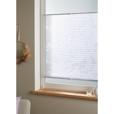bonprix Ausbrenner Plissee mit Blumen weiß 4 (H/B: 130/70 cm) bonprix Ausbrenner Plissee mit Blumen weiß 4 (H/B: 130/70 cm)