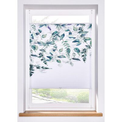 bonprix Plissee mit Blätter Druck grün 10 (H/B: 210/80 cm) bonprix Plissee mit Blätter Druck grün 10 (H/B: 210/80 cm)