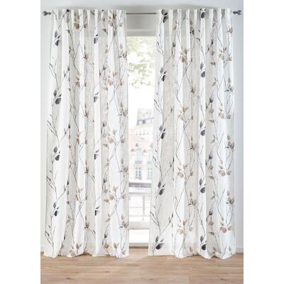 bonprix Vorhang mit Zweigen mit recyceltem Polyester (1er Pack) beige 4 (H/B: 245/135 cm) bonprix Vorhang mit Zweigen mit recyceltem Polyester (1er Pack) beige 4 (H/B: 245/135 cm)