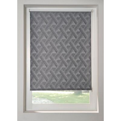 bonprix Jacquard Verdunkelungsrollo mit grafischem Muster grau 4 (H/B: 150/70 cm) bonprix Jacquard Verdunkelungsrollo mit grafischem Muster grau 4 (H/B: 150/70 cm)