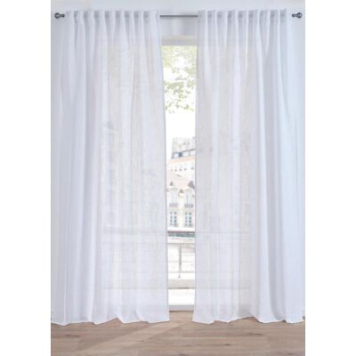 bonprix Vorhang Leinen-Optik normal und extra breit (1er Pack) weiß 3 (H/B: 225/130 cm) bonprix Vorhang Leinen-Optik normal und extra breit (1er Pack) weiß 3 (H/B: 225/130 cm)