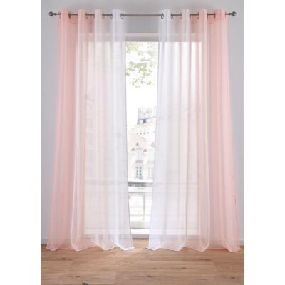 bonprix Gardinen aus leichtem Voile, auch in extra lang (2er Pack) rosa 5 (H/B: 265/144 cm) bonprix Gardinen aus leichtem Voile, auch in extra lang (2er Pack) rosa 5 (H/B: 265/144 cm)