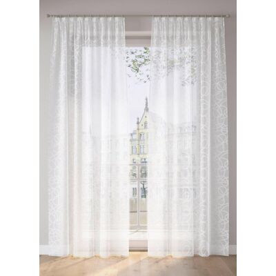 bonprix Gardine mit Druck mit recyceltem Polyester (1er Pack) weiß 1 (H/B: 145/140 cm) bonprix Gardine mit Druck mit recyceltem Polyester (1er Pack) weiß 1 (H/B: 145/140 cm)