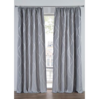bonprix Jacquard Vorhang (1er Pack) grau 4 (H/B: 245/140 cm) bonprix Jacquard Vorhang (1er Pack) grau 4 (H/B: 245/140 cm)