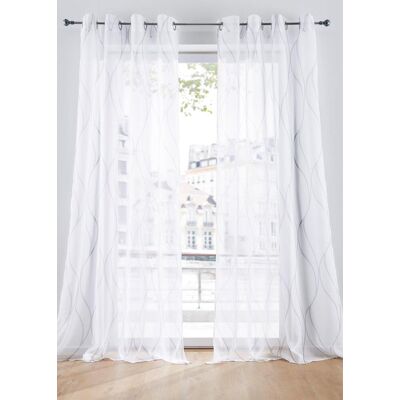 bonprix Gardine mit Wellen, auch in extralang (1er Pack) weiß 4 (H/B: 245/144 cm) bonprix Gardine mit Wellen, auch in extralang (1er Pack) weiß 4 (H/B: 245/144 cm)
