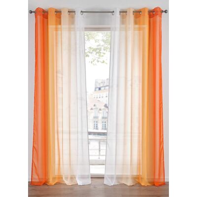 bonprix Gardinen aus leichtem Voile, auch in extra lang (2er Pack) orange 2 (H/B: 175/144 cm) bonprix Gardinen aus leichtem Voile, auch in extra lang (2er Pack) orange 2 (H/B: 175/144 cm)