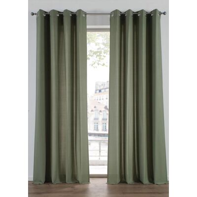bonprix Pflegeleichte Vorhänge aus Mikrofaser (2er Pack) grün 1 (H/B: 145/140 cm) bonprix Pflegeleichte Vorhänge aus Mikrofaser (2er Pack) grün 1 (H/B: 145/140 cm)