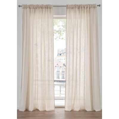 bonprix Vorhang aus reiner Bio-Baumwolle (1er Pack) beige 1 (H/B: 145/140 cm) bonprix Vorhang aus reiner Bio-Baumwolle (1er Pack) beige 1 (H/B: 145/140 cm)