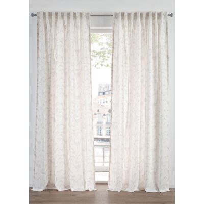bonprix Halbtransparente Gardinen, auch in extra lang (2er Pack) beige 2 (H/B: 175/135 cm) bonprix Halbtransparente Gardinen, auch in extra lang (2er Pack) beige 2 (H/B: 175/135 cm)