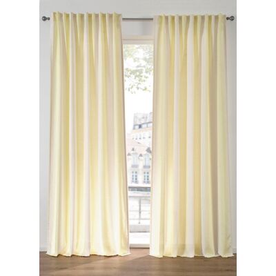 bonprix Vorhang mit Streifen und recyceltem Polyester, auch in extra lang (1er Pack) gelb 1 (H/B: 145/140 cm) bonprix Vorhang mit Streifen und recyceltem Polyester, auch in extra lang (1er Pack) gelb 1 (H/B: 145/140 cm)