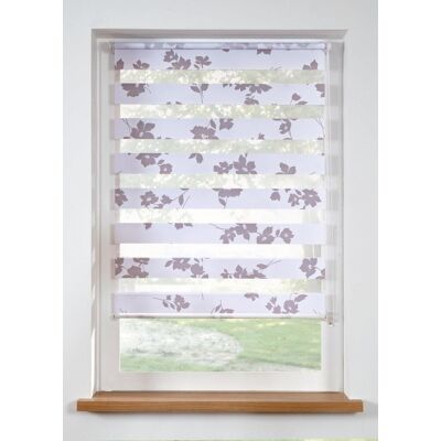 bonprix Doppelrollo mit Blumen Druck weiß 9 (H/B: 200/80 cm) bonprix Doppelrollo mit Blumen Druck weiß 9 (H/B: 200/80 cm)