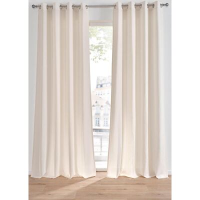 bonprix Vorhang in Leinen-Optik mit recyceltem Polyester (1er Pack) beige 1 (H/B: 145/140 cm) bonprix Vorhang in Leinen-Optik mit recyceltem Polyester (1er Pack) beige 1 (H/B: 145/140 cm)