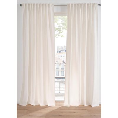 bonprix Vorhang in Leinen-Optik mit recyceltem Polyester (1er Pack) beige 2 (H/B: 175/140 cm) bonprix Vorhang in Leinen-Optik mit recyceltem Polyester (1er Pack) beige 2 (H/B: 175/140 cm)