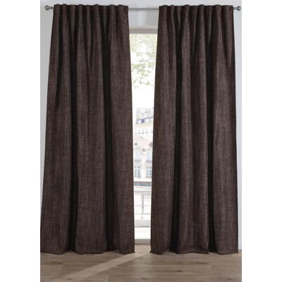 bonprix Abdunkelnder Vorhang mit edler Struktur (1er Pack) braun 3 (H/B: 225/135 cm) bonprix Abdunkelnder Vorhang mit edler Struktur (1er Pack) braun 3 (H/B: 225/135 cm)