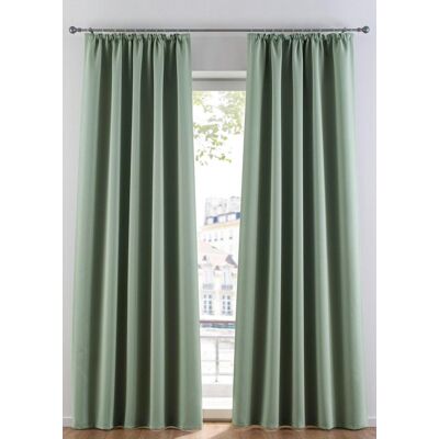 bonprix Abdunkelnder Vorhang, in vielen Größen (1er Pack) grün 2 (H/B: 175/130 cm) bonprix Abdunkelnder Vorhang, in vielen Größen (1er Pack) grün 2 (H/B: 175/130 cm)