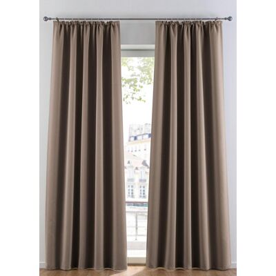 bonprix Abdunkelnder Vorhang, in vielen Größen (1er Pack) braun 2 (H/B: 175/130 cm) bonprix Abdunkelnder Vorhang, in vielen Größen (1er Pack) braun 2 (H/B: 175/130 cm)
