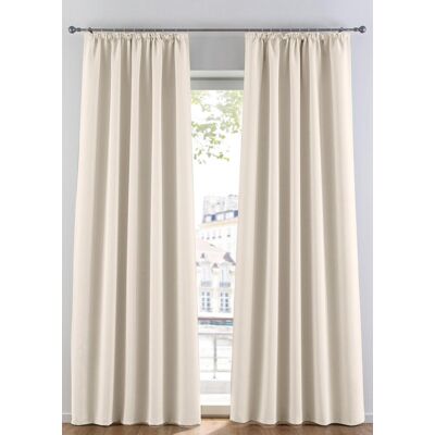 bonprix Abdunkelnder Vorhang, in vielen Größen (1er Pack) beige 5 (H/B: 145/270 cm) bonprix Abdunkelnder Vorhang, in vielen Größen (1er Pack) beige 5 (H/B: 145/270 cm)