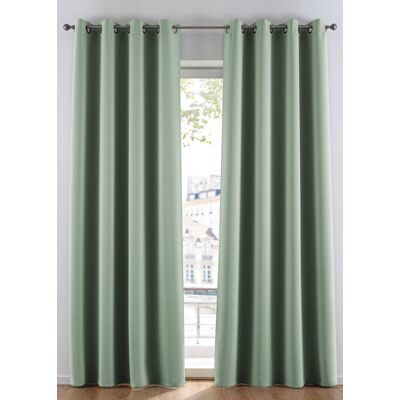 bonprix Abdunkelnder Vorhang, in vielen Größen (1er Pack) grün 4 (H/B: 245/130 cm) bonprix Abdunkelnder Vorhang, in vielen Größen (1er Pack) grün 4 (H/B: 245/130 cm)