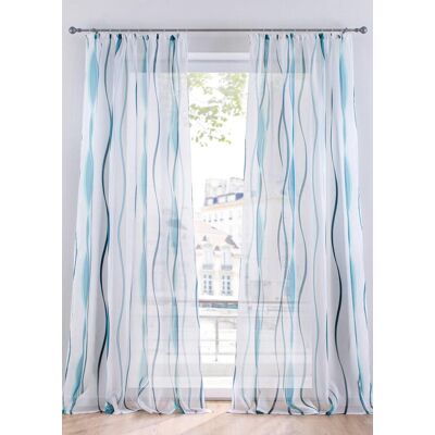 bonprix Gardine aus leichtem Voile (1er Pack) petrol 4 (H/B: 245/140 cm) bonprix Gardine aus leichtem Voile (1er Pack) petrol 4 (H/B: 245/140 cm)