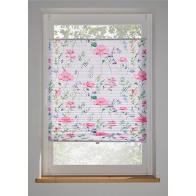 bonprix Plissee mit Blumendruck weiß 10 (H/B: 210/80 cm) bonprix Plissee mit Blumendruck weiß 10 (H/B: 210/80 cm)