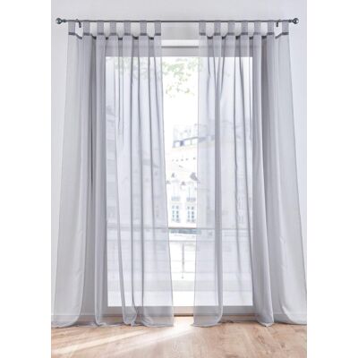 bonprix Gardinen aus leichtem Voile (2er Pack) silber 2 (H/B: 175/150 cm) bonprix Gardinen aus leichtem Voile (2er Pack) silber 2 (H/B: 175/150 cm)